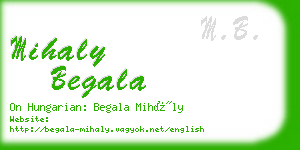 mihaly begala business card